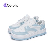 Corolla รองเท้าหนังลำลองผู้หญิง พื้นรองเท้าหนาคลาสสิก พื้นรองเท้ายืดหยุ่นต้านเชื้อแบคทีเรีย ระบายอาก