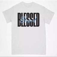 Blessed Bold Text Quality Drifit shirt in 100% Polyester Christian Shirt by myfaithshop