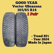 165/65 R14 Tire / Tayar / Tyre  GOOD YEAR Vector 4Seasons 165/65 R14 Tyre / Tire ( Japan )
