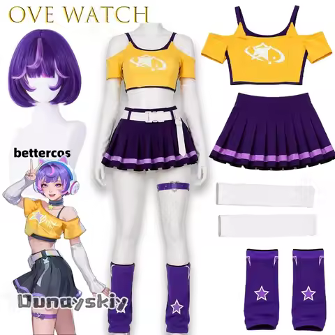 Juno Complete Matching Cos Outfit Overwatch Cosplay Costume Convention Halloween Holiday Futuristic 
