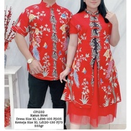 TERLARIS Baju Couple Pesta | Batik Couple | Baju Couple Imlek Katun