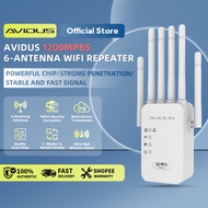 AVIDUS Wireless WiFi Repeater 6-antenna Ehanced Version signal amplifier 2.4G 5G Dual-band Network W
