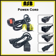 (1pc) UK Type C19 Female Socket / C20 Male Plug / C20 To C19 Socket / Kettle Power Cord ( 1.2 Meter 