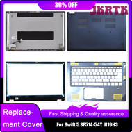 JKRTK New Laptop LCD Back Top Cover For Acer Swift 5 SF514-54T N19H3 Front Bezel Palmrest Upper Bottom Base Case Rear Lid Dark Blue HRTWR