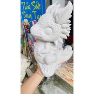 Super big dragon plaster statue