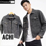 DD gray men's jeanJacket, dynamic and personality men's fashion – Chiwawa shop