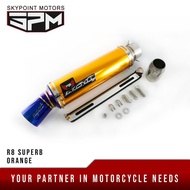 R8 MUFFLER SUPER B 51MM ORANGE SM (9856-673)