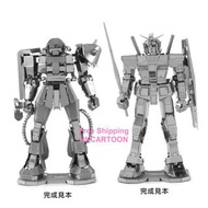 日本Tenyo 金屬模型Nano積木Premium高達Gundam RX-78-2 Zaku II MS-06