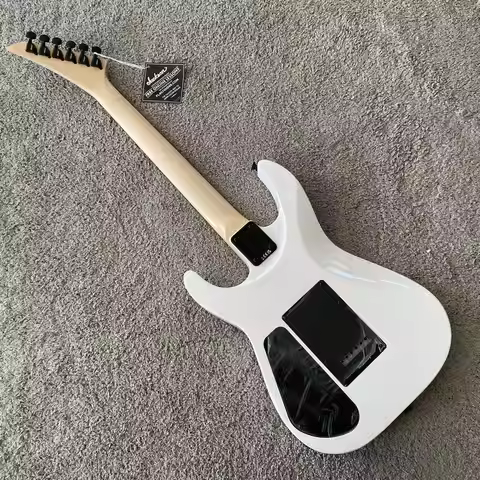 Jackson JS11 Dinky 22 Fret Electric Guitar Solid Wood Body Beginner Practice Instrument White High Q