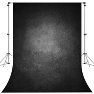 Bonvvie Portrait Photography Backdrop Black Grey Abstract Photo Background for Headshot Old Master Photostudio Props 5x7.2ft