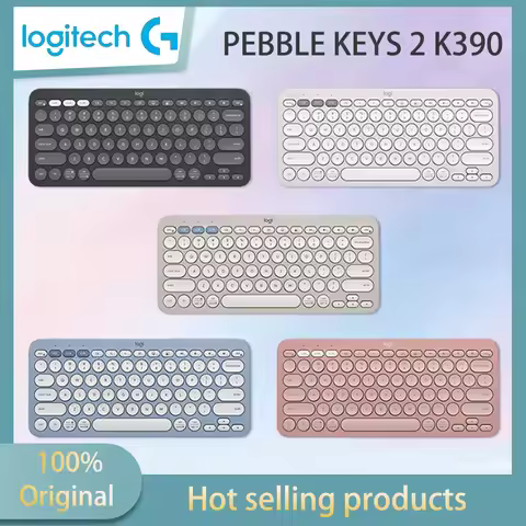 New Logitech PEBBLE KEYS 2 K390 wireless Bluetooth keyboard fashion series newly upgraded ultra-thin