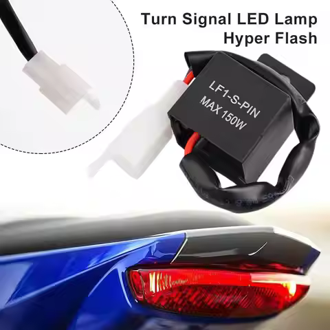Car Motorcycle Switch Adjustable LED Indicator Relay 2 Pin 12V Flasher Relay Load Independent Flashe
