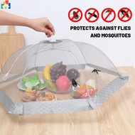 Kitchen Round/ Square Foldable Food Mesh Covers Dining Table Anti Fly Mosquito Pop-Up Meal Fruit Breathable Tent Protect Net Home Accessories
