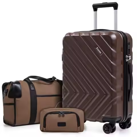 Luggage Sets 3 Pcs, Suitcases with Wheels, Carry On Luggage Set 22x14x9 Airline Approved, Hardshell