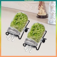 [Chiwanji1] 2x Jar Sprouting Lids with 2 Sprouting Holder Accessories Duable Easy to Clean Sprouting
