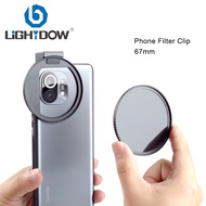 Lightdow 67mm Phone Lens Filter Holder for ND Filter CPL Filter Soft Filter Star Filter