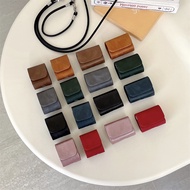 Business Style Solid Color Handheld Crossbody Bag FOR SONY-WF-1000XM5/XM4 Earphone Leather Cover Acc