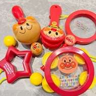 KIDNOAM婴儿沙锤拨浪鼓五角星小铃鼓手摇铃沙鼓乐器早教 面包超人早教玩具 5件套（不含收纳盒）