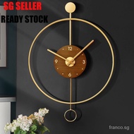 [SG Seller] Nordic Minimalism Home Living Room Wall Clock Modern Creative Personality Wall Watch