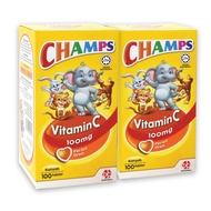 Champs Vitamin C 100mg 2x100s Value Pack (Orange)