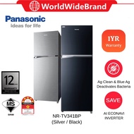 [SAVE 4.0]Panasonic 325L 2 Door ECONAVI Inverter Refrigerator NR-TV341BPSM NR-TV341BPKM (Fridge Peti Sejuk Peti Ais 电冰箱)