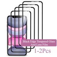 Black Edge Tempered Glass For Honor X10 X5b X6 X6a X6b X7 X7a X7b X7c Plus Max 5G 4G 9H Protective F