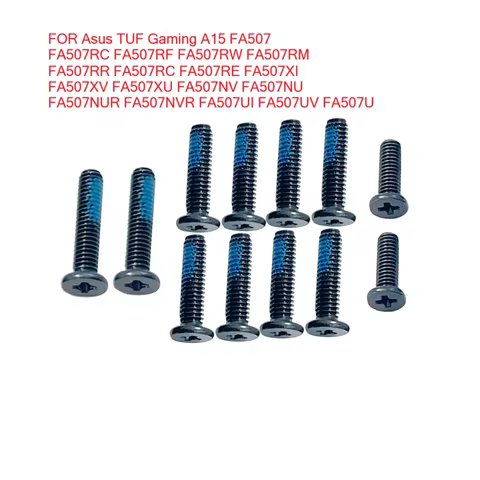 12PCS Laptop Lower Bottom Base Cover Case Screws For Asus TUF Gaming A15 FA507RE FA507XI FA507XV FA5