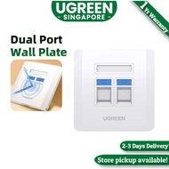 Ugreen Ethernet Wall Plate, Single Port / Dual Port Wall PlateCat6 Keystone Female to Female