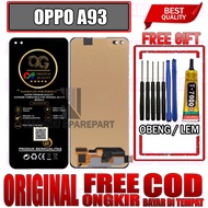 LAYAR FREE/ FREE GLUE + SCREWDRIVER LCD TOUCHSCREEN OPPO A93 TOUCH SCREEN A93 FULLSET OEM QUALITY Or