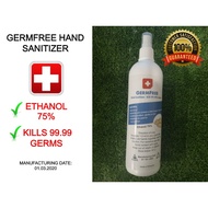 GERM FREE HAND SANITIZER : 75% ETHANOL ALCOHOL