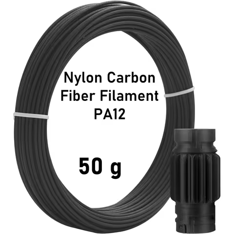 Nylon Carbon Fiber Filament PA12 CF 50g for 3D Printer Filament High-Temperature Resistant PA12-CF E