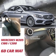 MERCEDES.BENZ.W205.C180.C200.OEM.6D.PREMIUM.PU.LEATHER.CARPET.CAR.MAT