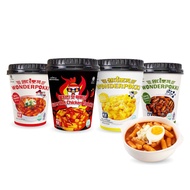 [WONDERPOKKI] HALAL Korean Cup Tteokbokki (4 flavours) Spicy/Jjajang/Super Hot/ Cheese - 120g