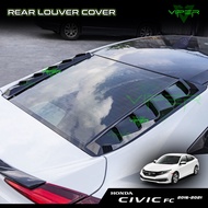 Honda Civic FC 2016 - 2021 MUSTANG Rear Louver Cover Windscreen Spoiler Accessories Bodykit 2017 2018 2019 2020 2021