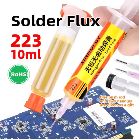 BGA Repair RMA-223 Lead-Free Halogen-Free Flux for Reflow Soldering with Low Smoke and Odor-Free Flu