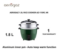 Aerogaz AZ-115RC Rice Cooker 1.5L WITH 1 YEAR WARRANTY