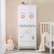 Yeya也雅 65面寬童趣風雙開門三抽兒童吊掛衣櫃-DIY-多色可選