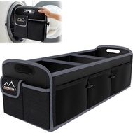 Car Trunk Organizer,Machine Washable PP Materials 3 Compartments Car Storage,95L Waterproof Polyeste