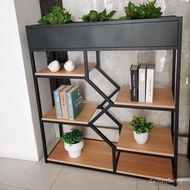 Planting Low Art Flower Shop Railway Aisle Partition Flower Stand Restaurant Fence Cabinet Green Cat
