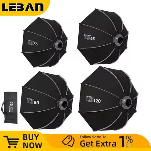 TRIOPO K3 Series 55cm 65cm 90cm 120cm Quick-Setup Octagon Softbox Bowens Mount for Godox Aputure Sok