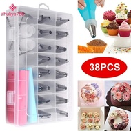 <zhuliye789> 38Pcs Cake Decorating Tools Icing Cream Piping Nozzle Tips Confectionery Pastry Bags St