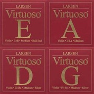(台灣博聲提琴弦樂)小提琴弦  丹麥 Larsen Virtuoso 紅 V5525套弦