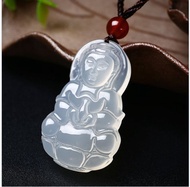 【觀音】項鏈/天然玉髓吊墜/觀音菩薩父親節禮物