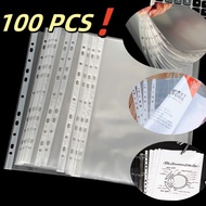 A4 Clear Sheet Protector Transparent 11 Holes Pelindung Lembaran Office Stationery Protector sheet A