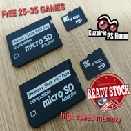 PSP MEMORY CARD+ADAPTER+CFW 6.61 I MEMORY STICK I MICRO SD 16GB 32GB [CLASS 10 HIGH SPEED]