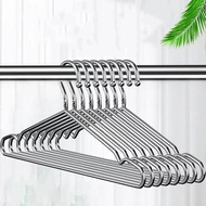 NEW 10-20pcs Stainless Steel Anti Slip Coat Hanger For Adult Clothes Organizer Wardrobe Organizer Balcony Metal Drying Rack
