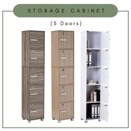 Alora Furniture - NAOMI 5 Door Storage Cabinet with Lock / Almari Berkunci / Locker Cabinet / 5 Tier File Cabinet 收纳柜 橱柜