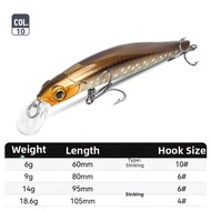 KINGDOM | Transparent Slow Sinking Lure Minnow