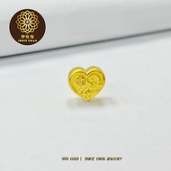 IBRIZ Jewellery GCP017 | 999 Gold Beads Love Snake Accessories Women Manik Emas 999 Original Hadiah 