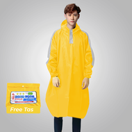 Jas Hujan Ponco Lengan Bahan PVC Tebal Anti Robek - PLK-901